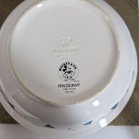 Disney Pfaltzgraff Mickey Mouse Large Serving Bowl 12.5" Vintage - Picture 7 of 8
